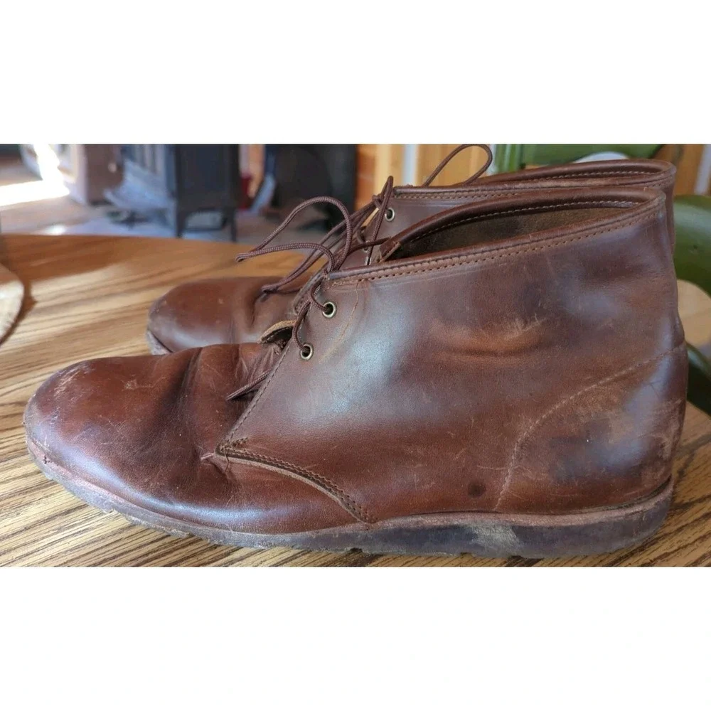 Vintage Brown Leather Rancourt & Co. Men's Chukka Size‎ 11D Ankle Boots Shoes
